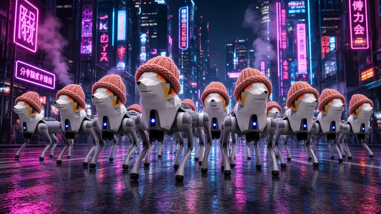 Robot pack in Tokyo